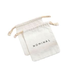 Dust-<b>Proof</b> Security Custom Printed Cotton Drawstring Storage Bag for Jewelry and Necklaces - Product Image 1