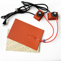 Chauffe-lit flexible en silicone pour imprimante 3D industrielle 12v 24v 48v 220v, tapis/plaque chauffante pour presse à chaud