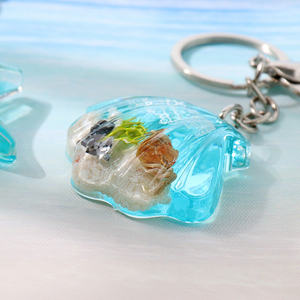 Đại Dương Chủ Đề Nhựa Bãi Biển Keychain Cá Heo Biển Ngựa Kim Loại Rùa Keychain Charms Cho Túi Ví Túi Xách Nhựa Keychain Cho Phụ Nữ - Product Image 5