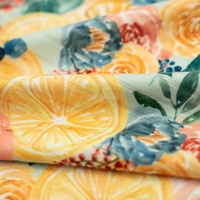 Tissu en tricot côtelé large sans quantité minimale de commande tissu doux en polyester spandex imprimé sur mesure pour coudre des vêtements pour enfants