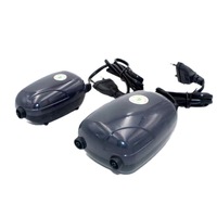 Pompe à air silencieuse pour aquarium, aérateur pour petit aquarium 3W/5W pour eau douce et eau salée, pompe à oxygène à faible bruit