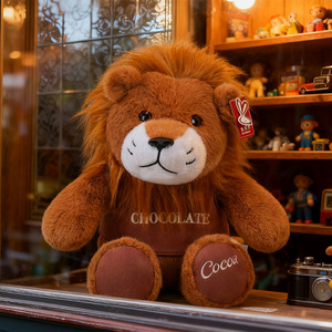 Peluches de León con Logotipo Personalizado, Juguetes de Peluche Relajantes, Muñecos de Animales de Peluche, Ropa Deportiva, Cojín de León Suave, Venta al por Mayor Barata - Product Image 4