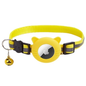 Dış Mekan Kedi Aksesuarı Yaka Zili Uygun Airtag Yansıtıcı Kedi Kulağı Silikon Kılıfı Evcil Hayvan Takip Tasması Kayışlı - Product Image 2