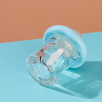 Tube de brillant à lèvres vide avec capuchon en forme de parapluie, contenants de brillant à lèvres de 5,5 ml avec pinceau, tube cosmétique mignon pour gloss, couleur personnalisée