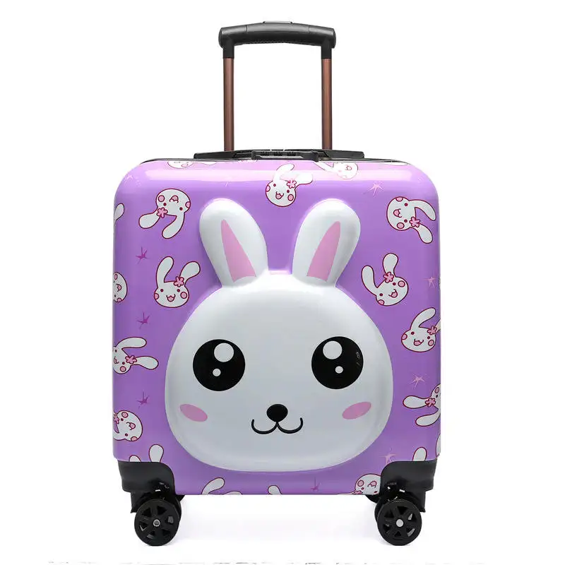 Chariot pour enfants avec logo personnalisé 18-20 pouces 360 degrés roue Maleta Equipaje dessin animé petite valise voyage enfants ensemble de bagages