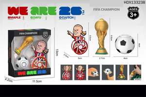 Promotion : <span class=keywords><strong>Pack</strong></span> assorti de 3 articles pour supporters de football : Mascotte, Tasse, Trophée, Sifflet et Fidget Spinner - Product Image 4