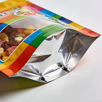 Sacs Mylar personnalisés avec logo imprimé numériquement, anti-odeur, refermables, thermoscellables, pour emballage alimentaire, avec fenêtre