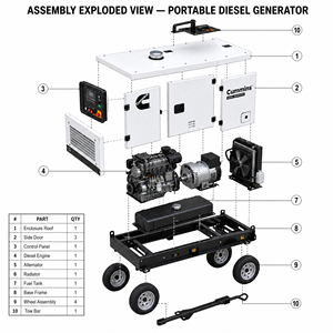 Generador diésel KTAA19-G7 de 500KW/625kva Cummins Super Silent en contenedor remolcable, con certificación EAC, EPA y CE, a buen precio, en venta. - Product Image 1