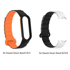 Correa Deportiva Ajustable para Reloj, Brazalete de Silicona Magnética para <span class=keywords><strong>Xiaomi</strong></span> <span class=keywords><strong>Smart</strong></span> <span class=keywords><strong>Band</strong></span> 10, <span class=keywords><strong>Band</strong></span> 9, 8, 7, 6, <span class=keywords><strong>5</strong></span> - Product Image 2