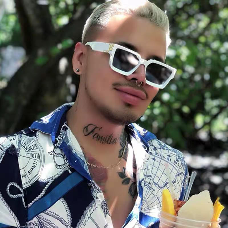 Lucky MN1655 Fashion Eyewear Trendy Square Frame Sunglasses