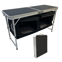 Table pliante portable de camping en métal Feistel FS-CT001 avec sac Oxford