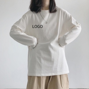 T-shirts à <span class=keywords><strong>manches</strong></span> <span class=keywords><strong>longues</strong></span> personnalisés grande taille pour femmes 2024 <span class=keywords><strong>coton</strong></span> lourd sur la taille T-<span class=keywords><strong>Shirt</strong></span> à <span class=keywords><strong>manches</strong></span> <span class=keywords><strong>longues</strong></span> pour les femmes dames - Product Image 2