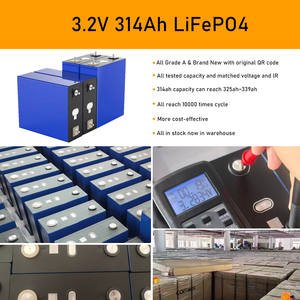 Призматический аккумулятор <span class=keywords><strong>LiFePO4</strong></span>, срок службы 8000 циклов, 3.2В 314Ач, призматические ячейки <span class=keywords><strong>LiFePO4</strong></span> 3.2В 314Ач, литий-ионные аккумуляторы для солнечных батарей - Product Image 6