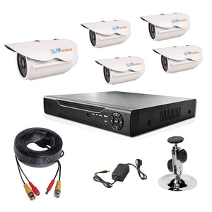 HJ-5004RH 5-Channel Surveillance System Kit High-Definition CCTV Camera Package Night Vision Security Monitor Kit - Product Image 1