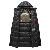 Veste d'hiver longue à capuche matelassée pour homme et femme, style utilitaire, chaude, personnalisable, vente en gros OEM