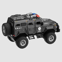 Coche de Juguete RC de Gran Tamaño para Niños, 73 cm, Escala 1:6, Modelo de Coche de Seguridad Pública de Plástico, Simulación, 6 Ruedas, Todoterreno