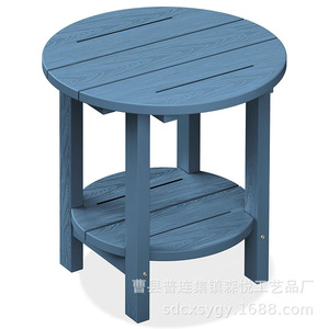 Conjunto de mesa y sillas de madera redondas para jardín, patio, terraza, villa, hotel, cafetería, estilo rústico. - Product Image 3