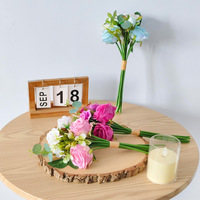 Direktverkauf Seiden-Rosen Kamelien Künstliche Blumen für Wohnzimmer Schreibtische Heim-Dekoration Brautsträuße Arrangements