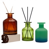 Bouteille diffuseur en verre vert 100 ml de haute qualité, écologique, sans BPA, sans alcool, avec bâtonnets et bouchon en liège, parfum 29, modèle B 2026