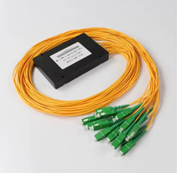 Répartiteur optique PLC 1x8 à mode de guidage d'ondes planes en gros avec connecteurs SC APC pour boîtier de distribution FTTH et réseau de télécommunications