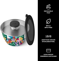 Nouveaux bols à salade à mélange profond en acier inoxydable de haute qualité avec couvercles et bases colorées Bols SS