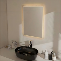 Miroir de salle de bain moderne haut de gamme en acrylique avec écran tactile intelligent durable pour la chambre à coucher, le maquillage et le salon de coiffure