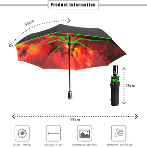 Parapluies pliables pluvieux de voyage de promotion de cadeau extérieur promotionnel 3 parapluie UV pliant pour la pluie - Product Image 2