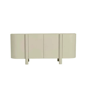 Mobile <span class=keywords><strong>Credenza</strong></span> Moderno in Legno per Sala da Pranzo, Buffet Bianco Lucido di Lusso per <span class=keywords><strong>Soggiorno</strong></span>, Armadio Contenitore per Villa - Product Image 1