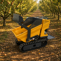 Allrad-Minilader Raupentransporter Benzinbetriebener Hydraulischer Selbstentladender Dumper 1 Jahr Garantie Hoher Drehmoment für Obstgärten