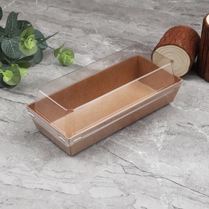 Sunshine Kraft Fast Food Packing <b>Wrapped</b> Single Sliced Cake Bento Boxes Cake Boxes Sushi Box - Product Image 3