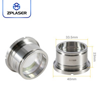 Ensemble de collimation et assemblage de mise au point série ZPLASER Original D30 D37 pour tête de découpe laser série Raytools