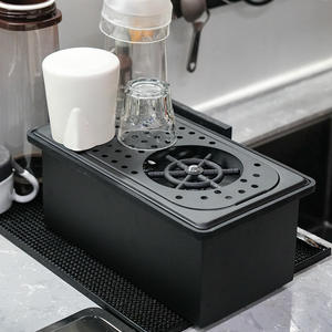 Rinse-gobelets et lave-tasses en acier inoxydable au design moderne et durable pour la cuisine, le bar et l'hôtel - Product Image 2