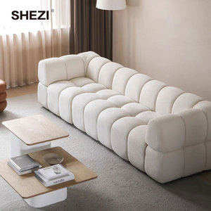 Sofá Modular en Forma de L, Diseño Nórdico, Color Beige, Cómodo, para Sala de Estar, Marca SHEZI, Suministro de Fábrica - Product Image 2