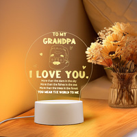 Acrylique Sans Fil LED Lampe De Table Lampes 3D LED Lampe De Table Spéléologie Creative Lumière Lampe De Bureau Veilleuse Table Kit Décor À La Maison Cadeau