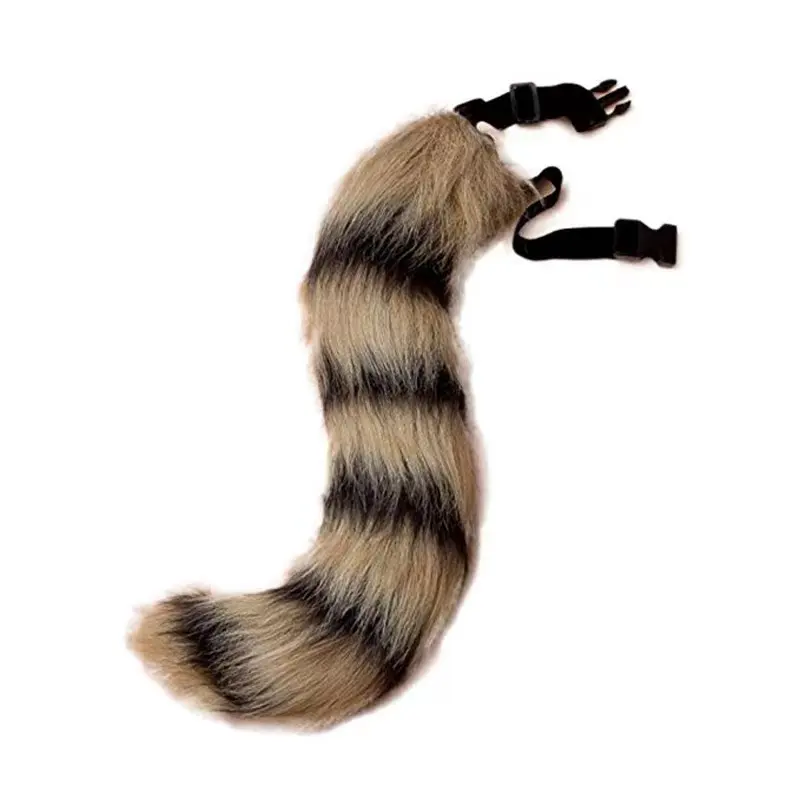 2023 new hot sale fashion fox fur tail with adjustable curvature for cosplay fox tail with adjustable belt