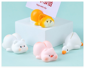 Mini Estatuilla Decorativa de Cerdo, Perro <span class=keywords><strong>Shiba</strong></span> <span class=keywords><strong>Inu</strong></span>, Oso, Pato, Hada del Amor, Porta Mensajes, Kawaii, Pintada a Mano, Macetas para Plantas, Decoración de Suculentas, Venta al por Mayor - Product Image 4