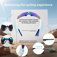 Lunettes intelligentes QY-Pro03 Sports de plein air cyclisme pour lunettes Bluetooth lentilles UV400 pour écouter de la musique répondant à la Protection UV