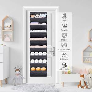 Factory Wholesale Over the Door Heavy-Duty Closet Hanging Storage Organizer With10 Pocket - Product Image 5