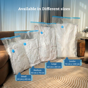 Eco-Friendly PA+PE Vacuum <b>Storage</b> Bag Set Explosion-proof Gas Valve 40x60cm-80x100cm for <b>Clothes</b> Shoes Wardrobe Dustproof - Product Image 5
