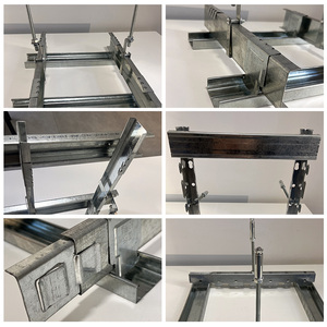 Cadres en acier galvanisé Profilés <span class=keywords><strong>pour</strong></span> plaques de plâtre ou plaques de plâtre Cloison et <span class=keywords><strong>rail</strong></span> en métal - Product Image 4