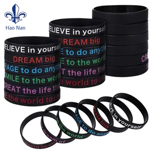 Bracelets en silicone promotionnels personnalisés de haute qualité Bracelets en silicone Bracelets promotionnels