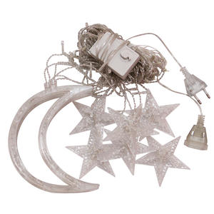 रामादान पार्टी बेडरूम के लिए 8 मोड के साथ लिन स्टार वाटरप्रूफ गर्म सफेद पर्दे की रोशनी - Product Image 2