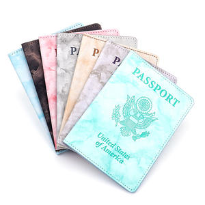 2023 abd pasaport cüzdanı kapak Combo PU deri kart tutucu s erkekler ve kadınlar için aşı ile kart tutucu doğrudan amerika'dan - Product Image 2