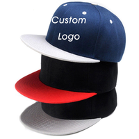 OEM ODM personalizado ala plana 3D bordado Snapback gorras personalizadas deportes sombreros con logotipo gorra al por mayor Hip Hop gorras para hombres