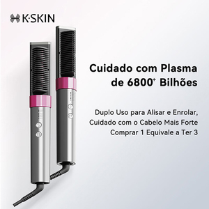 Brosse lissante électrique ionique en nylon, chauffage rapide PTC 35W, peigne 2-en-1 pour lisser et boucler, conception anti-brûlure 5 - Product Image 1