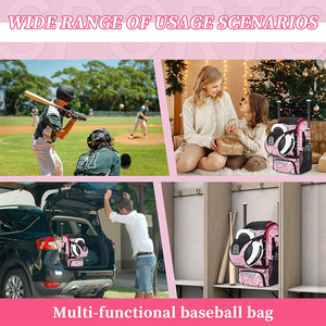 Fuliya Custom Factory Wholesale Men <strong>Women</strong> Athletes Backpack Large Capacity Outdoor Sports Gear Bag for Baseball Softball Hockey - Product Image 5