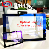 Revêtement optique AR, plaque de verre électro-plaqué coloré, écran en verre trempé, panneau de fenêtre pour appareil intelligent, personnalisation