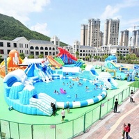 Équipement de parc aquatique gonflable de grande taille pour la planification et la conception d'usines, piscine pour enfants, jeux aquatiques en plein air, toboggan d'amusement pour enfants