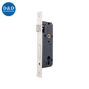 Stainless Steel Black Lock Body Brass Follower Metal Door Mortise Lock For Internal Door