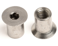 Écrou à six pans creux à tête plate en acier inoxydable galvanisé M2-M12, acier allié, grade 10.9